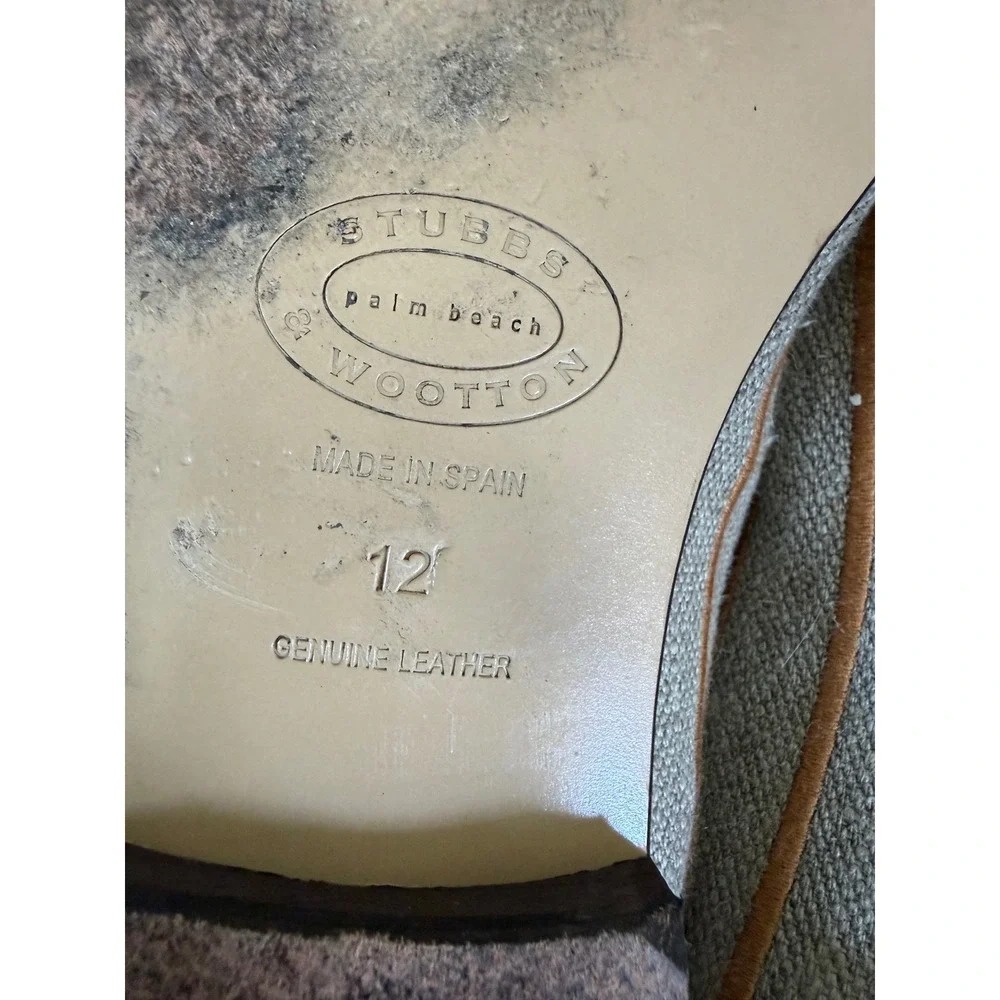 Stubbs & Wootton Palm Beach Embroidered Linen Smoking Slippers Men's